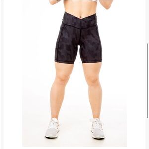 Curves N Combatboots Holographic Camo Shorts